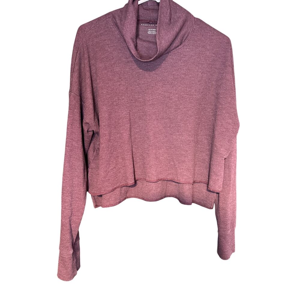 American‎ Eagle cropped turtle neck, oversized XS